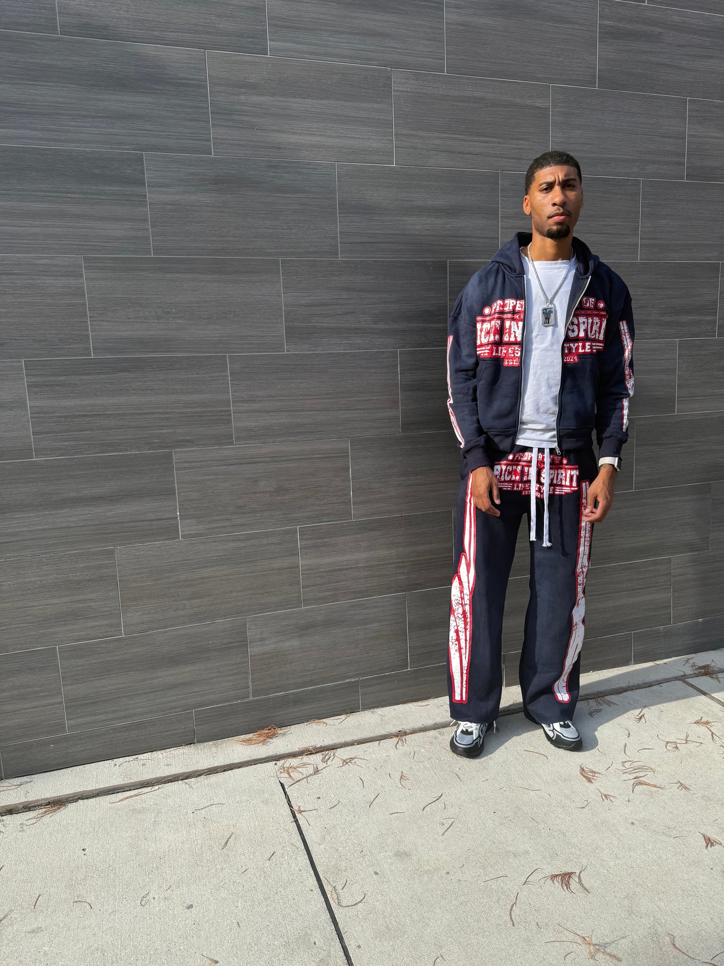 Rich’N Navy Blue Hoodie Set