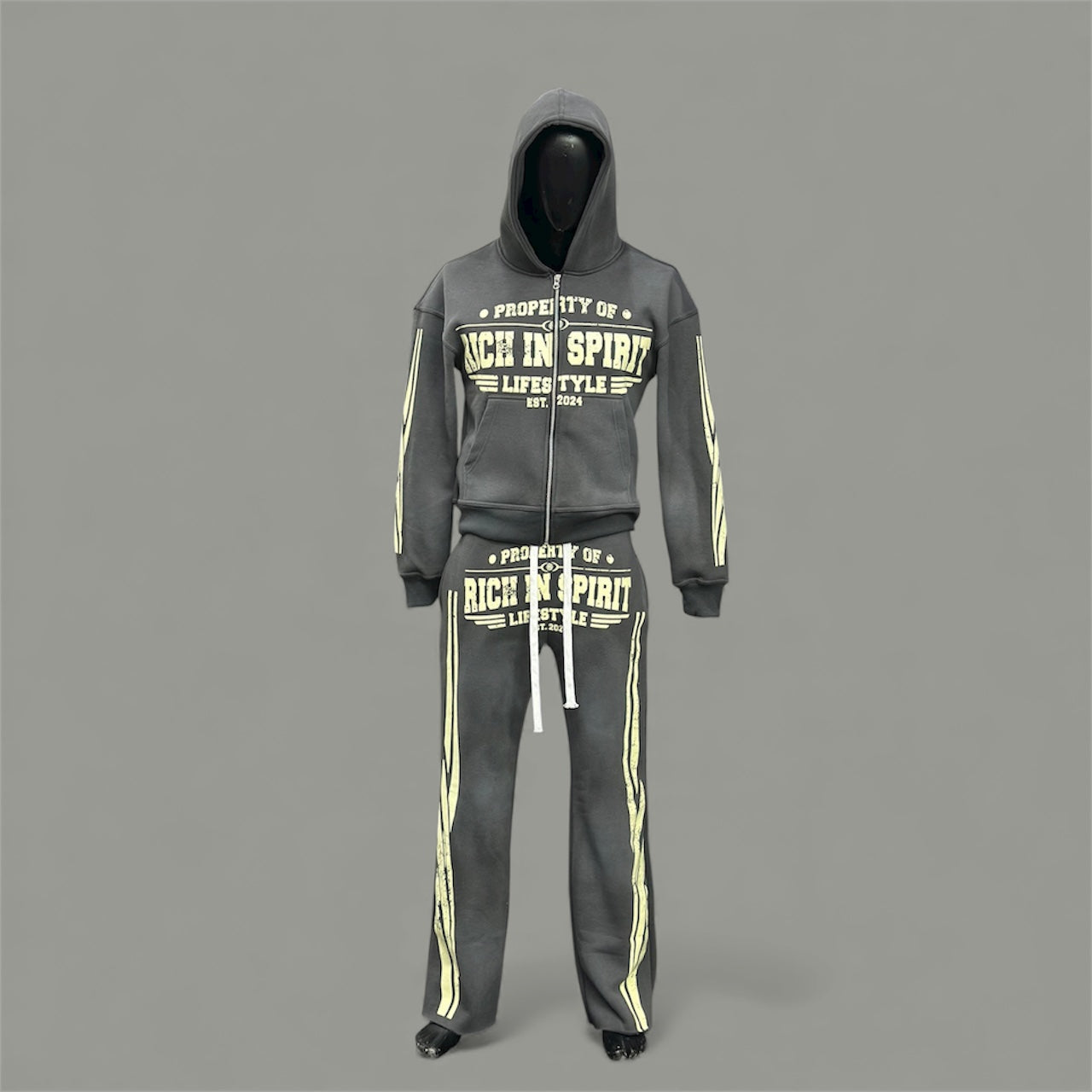 Rich N’ Grey Hoodie Set