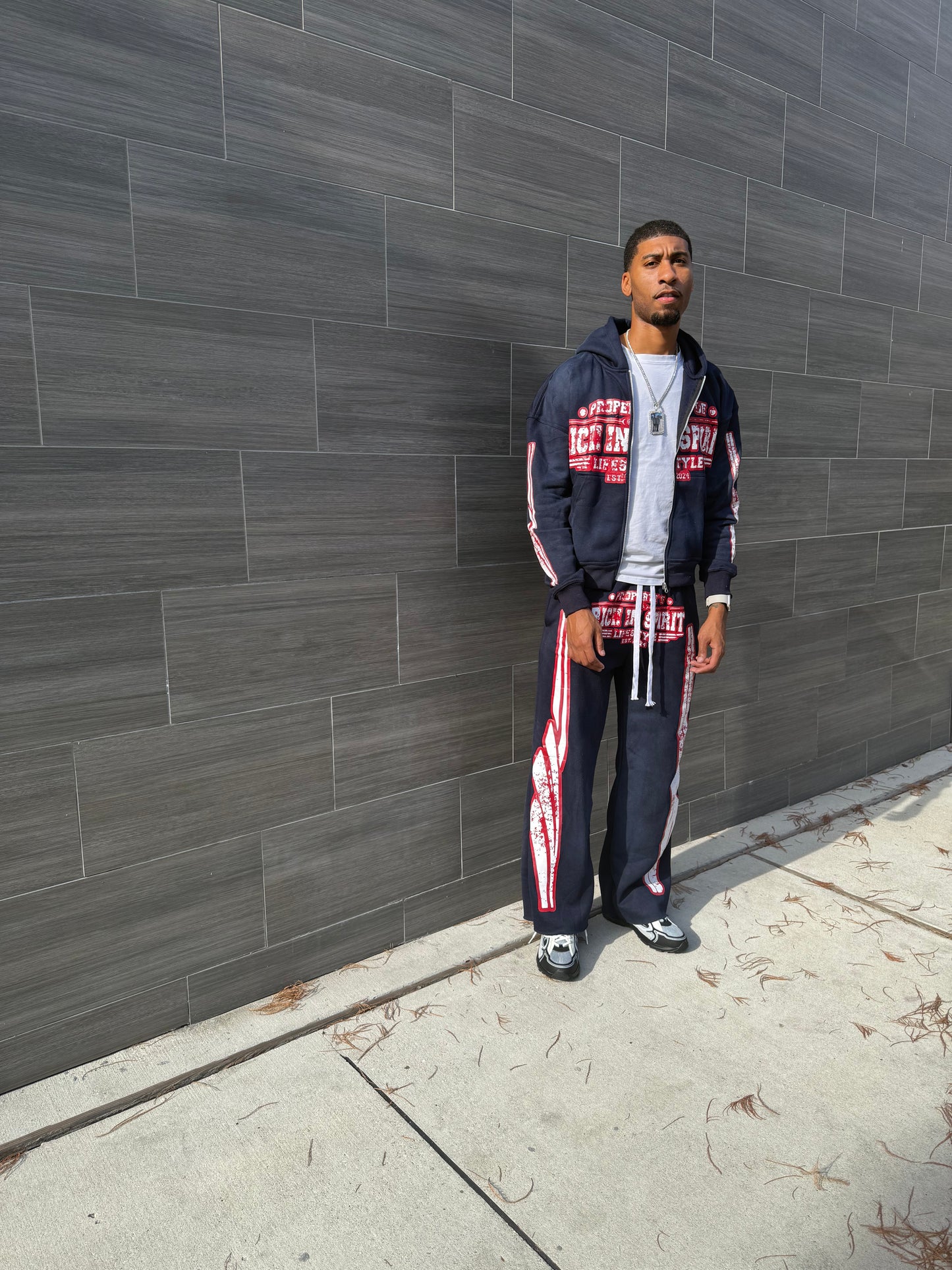 Rich’N Navy Blue Hoodie Set