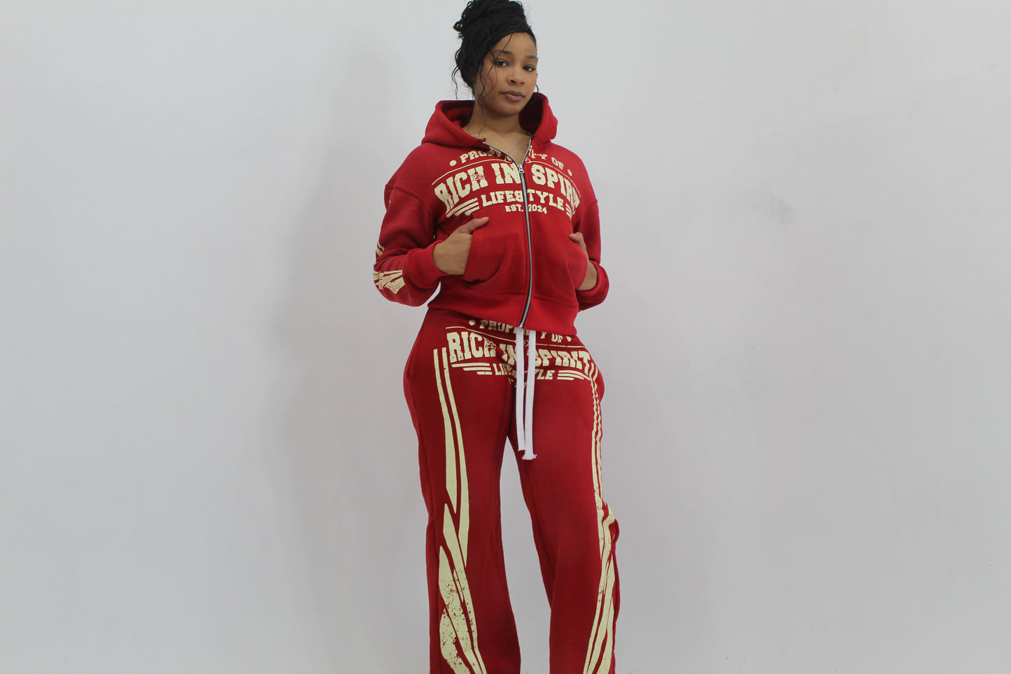 Rich N’ Red Hoodie Set