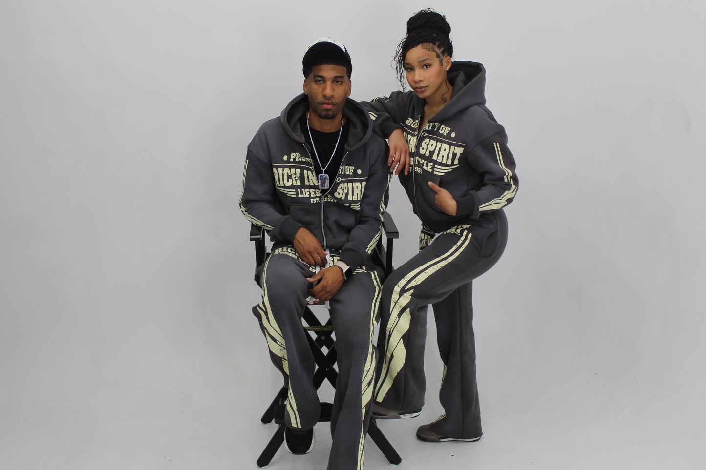 Rich N’ Grey Hoodie Set