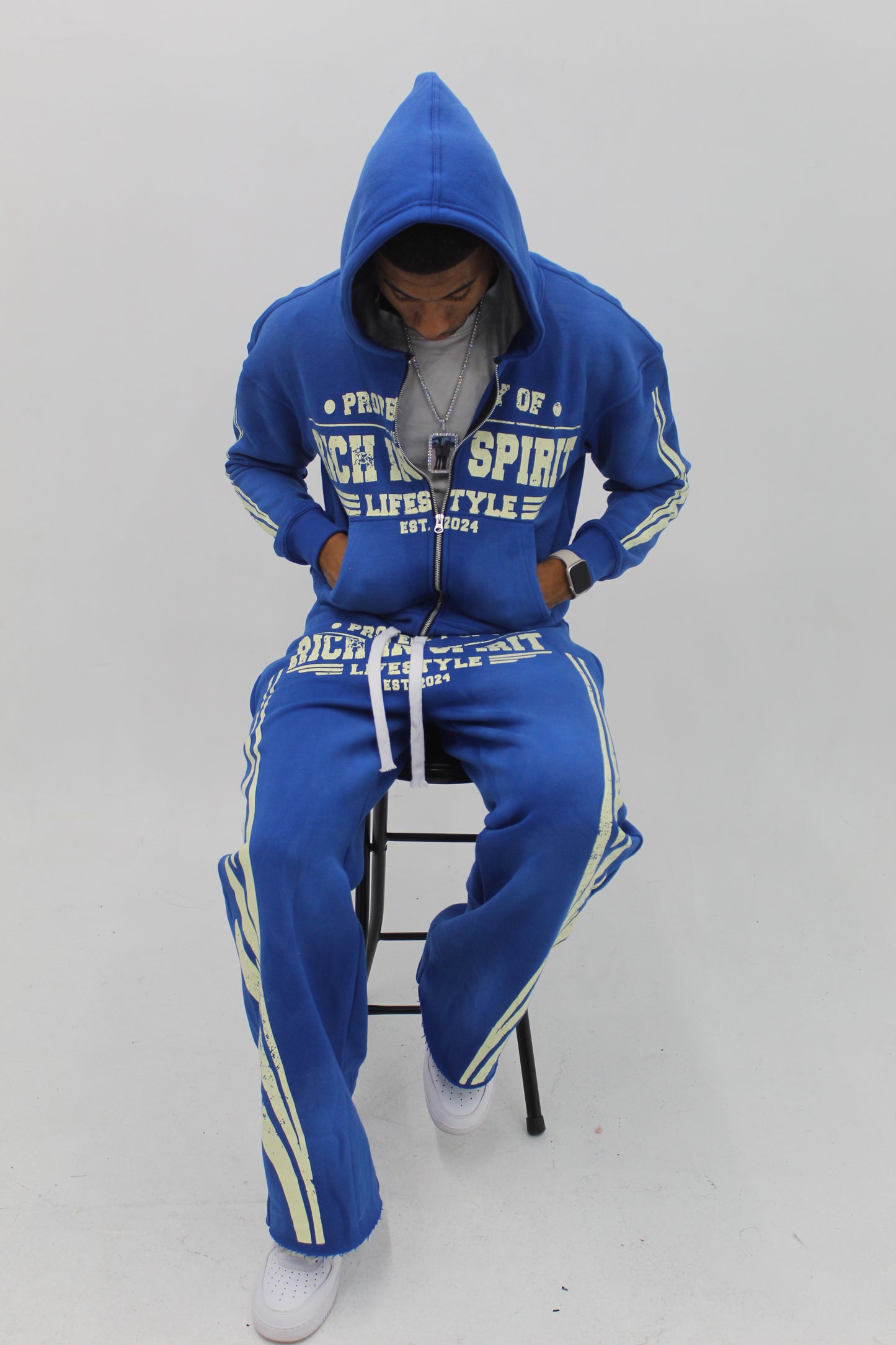 Rich N’ Blue Hoodie set
